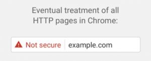 HTTP_Googles røde advarsel ved manglende https